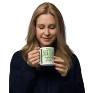 Dog Inspiration Mug - White Glossy Coffee Cup for Dog Lovers - 4Legz