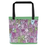 Cats All Over Tote Bag - Stylish and Functional Cats Tote Bag - 4Legz