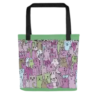 Cats All Over Tote Bag - Stylish and Functional Cats Tote Bag - 4Legz
