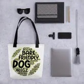 Dog Play on Words with Tennis Ball Tote bag - 4Legz