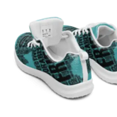 Dog Words Teal Athletic Shoes for Women - Stylish and Comfy Workout Footwear - 4Legz