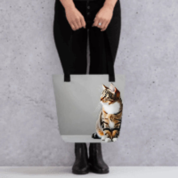 Cat Stand Alone Tote Bag - Stylish Cat Tote Bag for Everyday Use - 4Legz