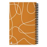 Cat with Orange Background Spiral notebook - 4Legz