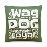 Wag Dog Green Basic Pillow - 4Legz