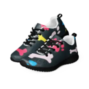 Colorful Paws and Bones Women’s athletic shoes - 4Legz