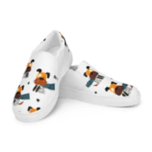 Doggie Women’s Canvas Slip-On Shoes for Comfort and Style - 4Legz