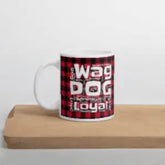 Plaids Dog Words White glossy mug - 4Legz