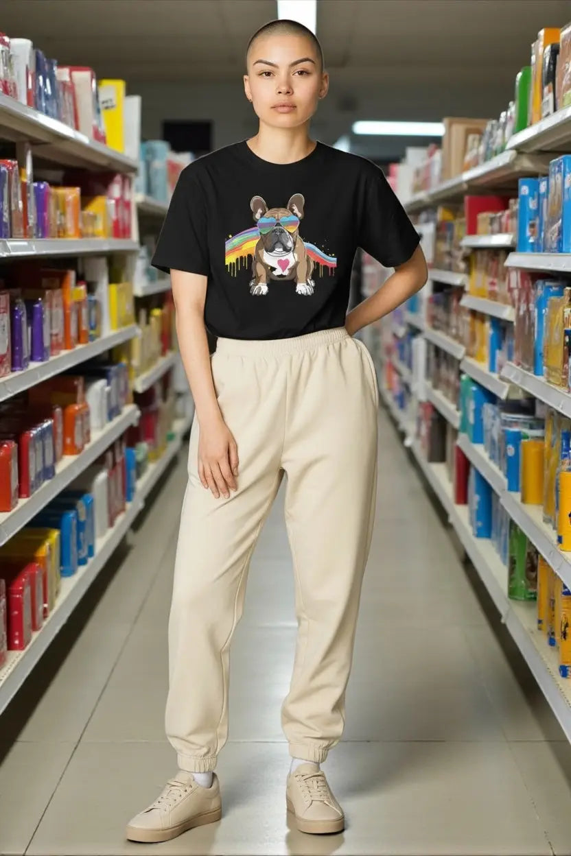 Pride French Bulldog T-Shirt - Short-Sleeve Unisex Tee for Dog Lovers - 4Legz