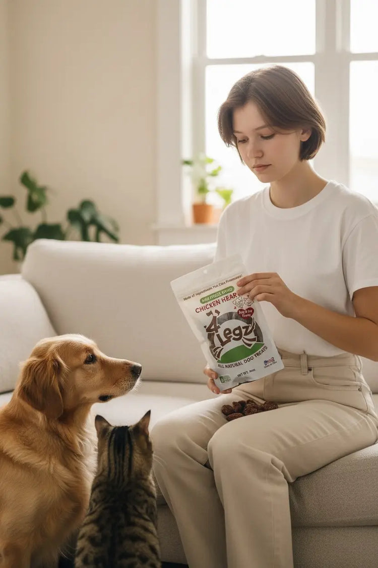 Chicken Hearts for Pets - Nutritious Treats for Happy, Healthy Paws - 4Legz