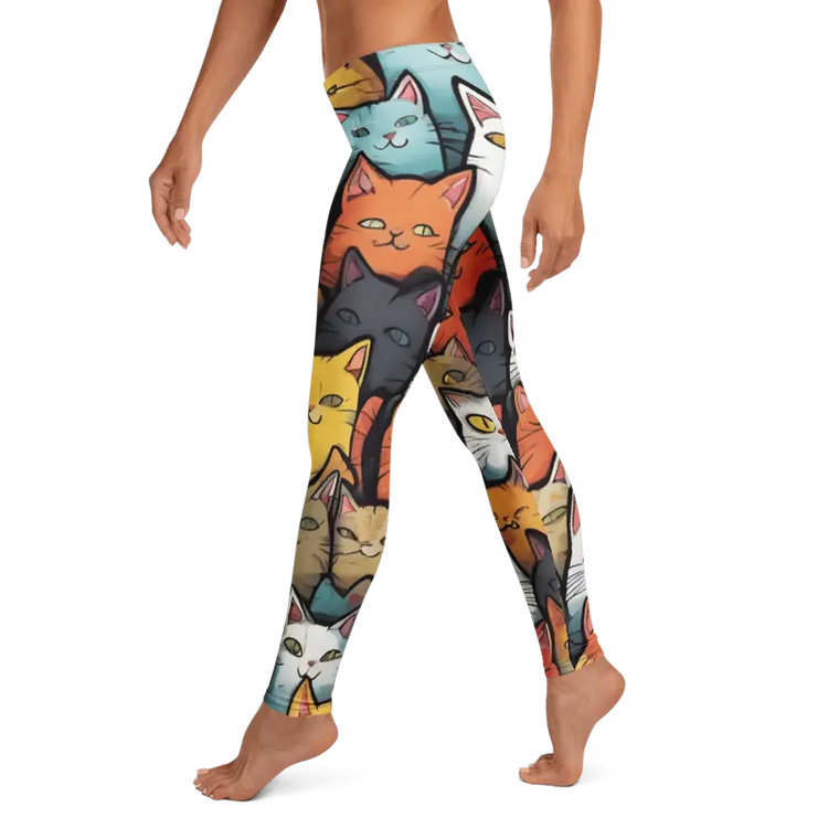 Colorful Cats Leggings - 4Legz