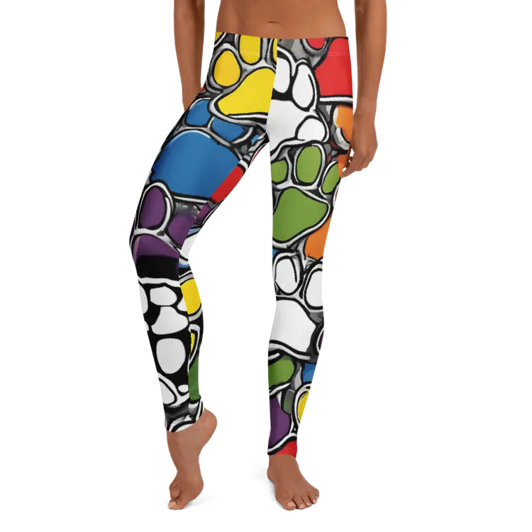 Paws Bursting in Colors Leggings - 4Legz