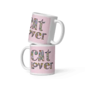 Cat Lover White glossy mug - 4Legz