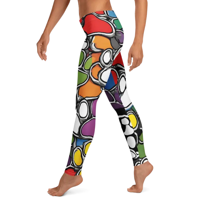 Paws Bursting in Colors Leggings - 4Legz
