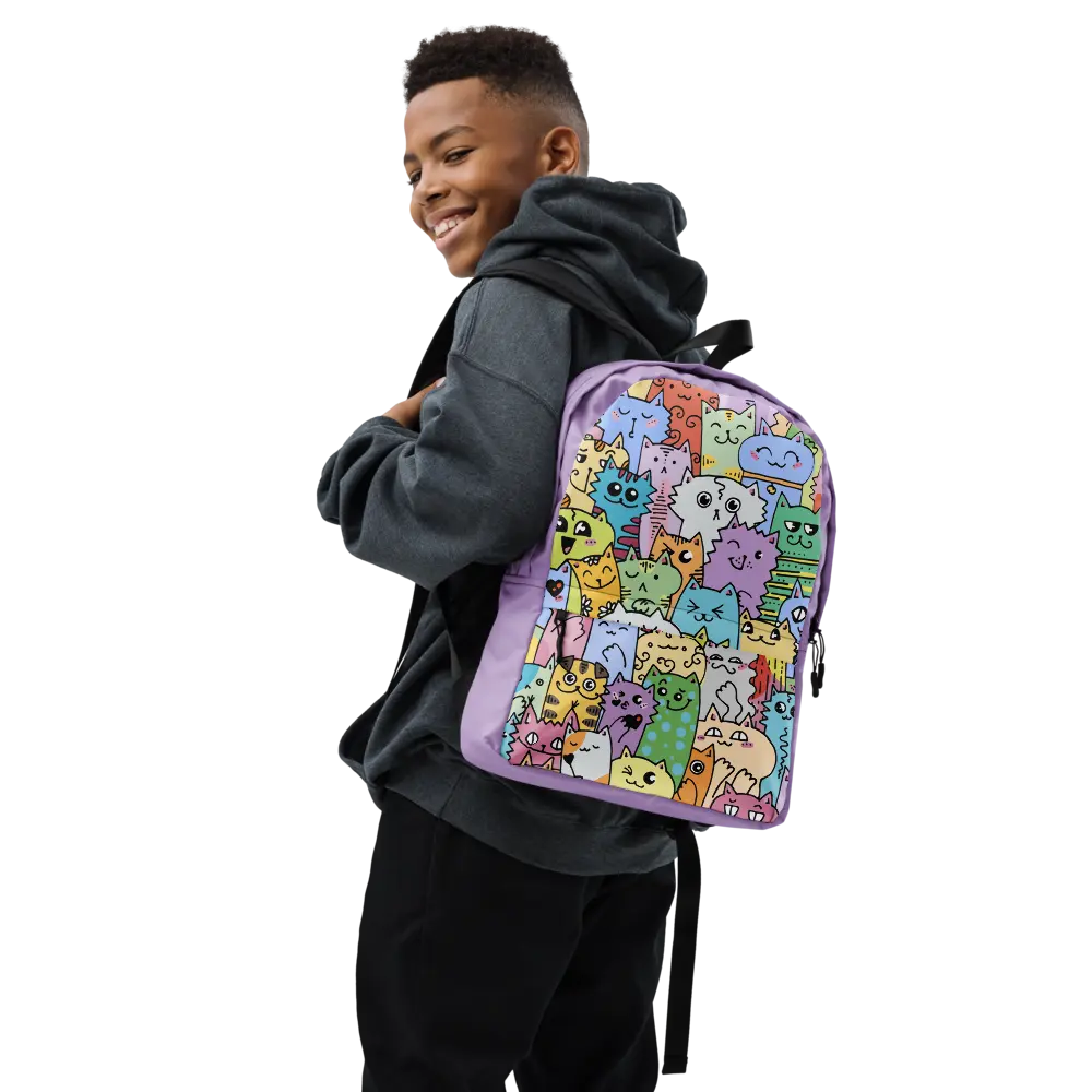 Colorful Cats Backpack - 4Legz