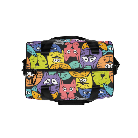 Colorful Cats All-over print gym bag - 4Legz