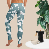 Bones and Paws Teal Leggings - 4Legz