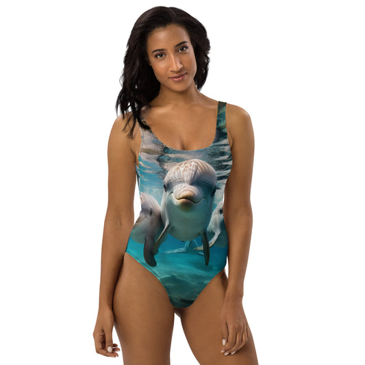 Dolphins One-Piece Swimsuit