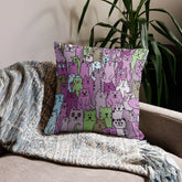 Cats All Over Pillow - Premium Comfort for Cat Lovers - 4Legz