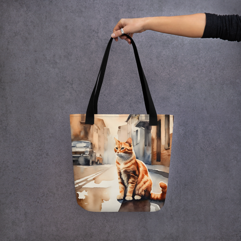 Kitty Cat in the City Tote bag