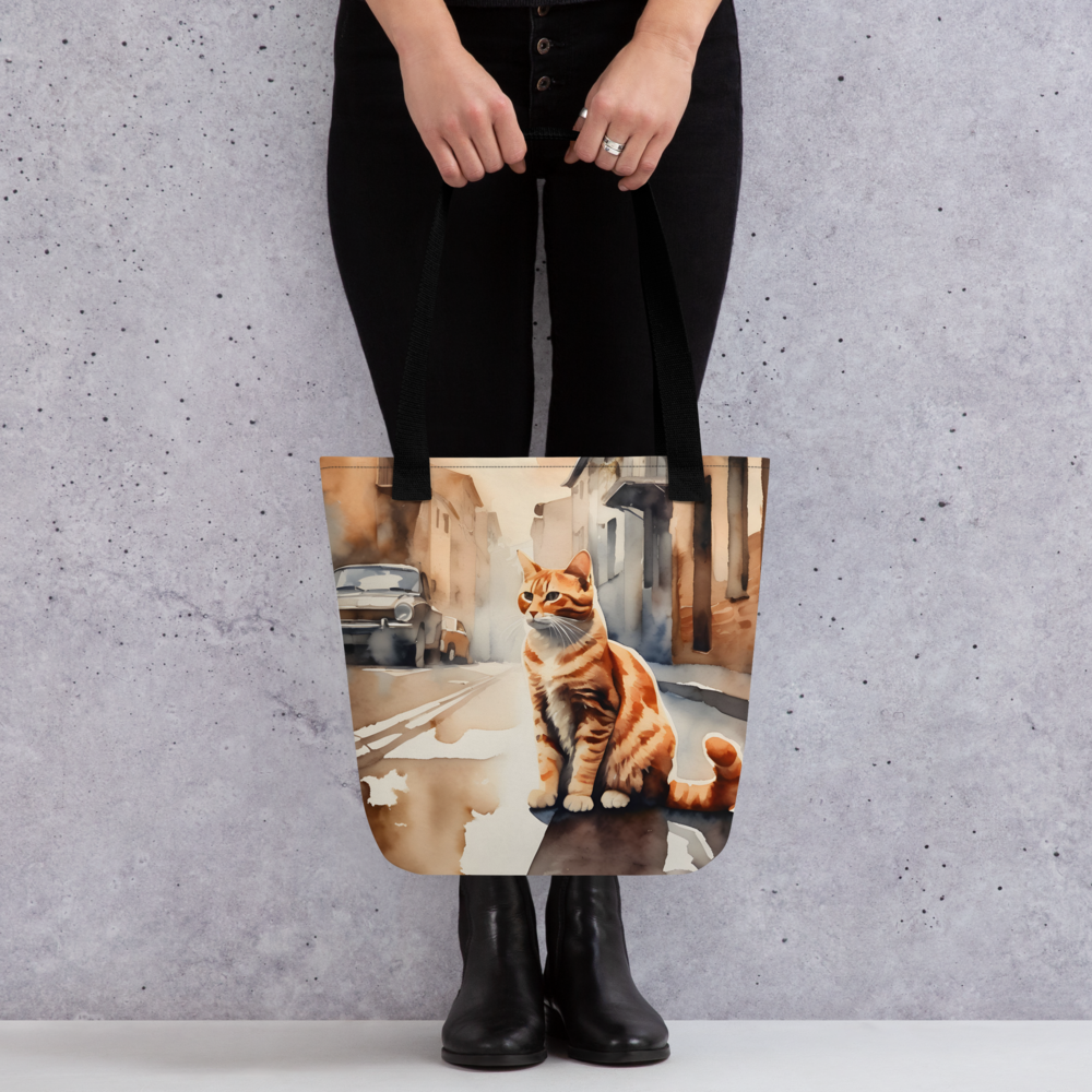 Kitty Cat in the City Tote bag