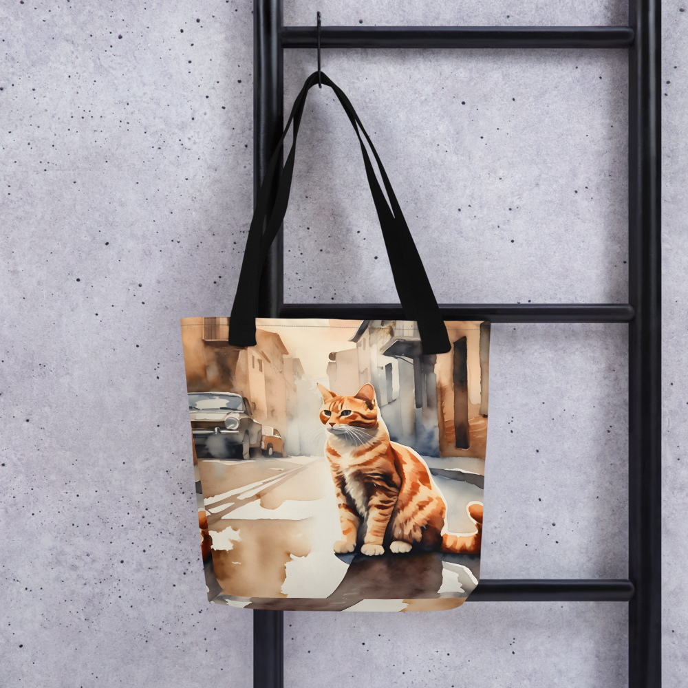 Kitty Cat in the City Tote bag