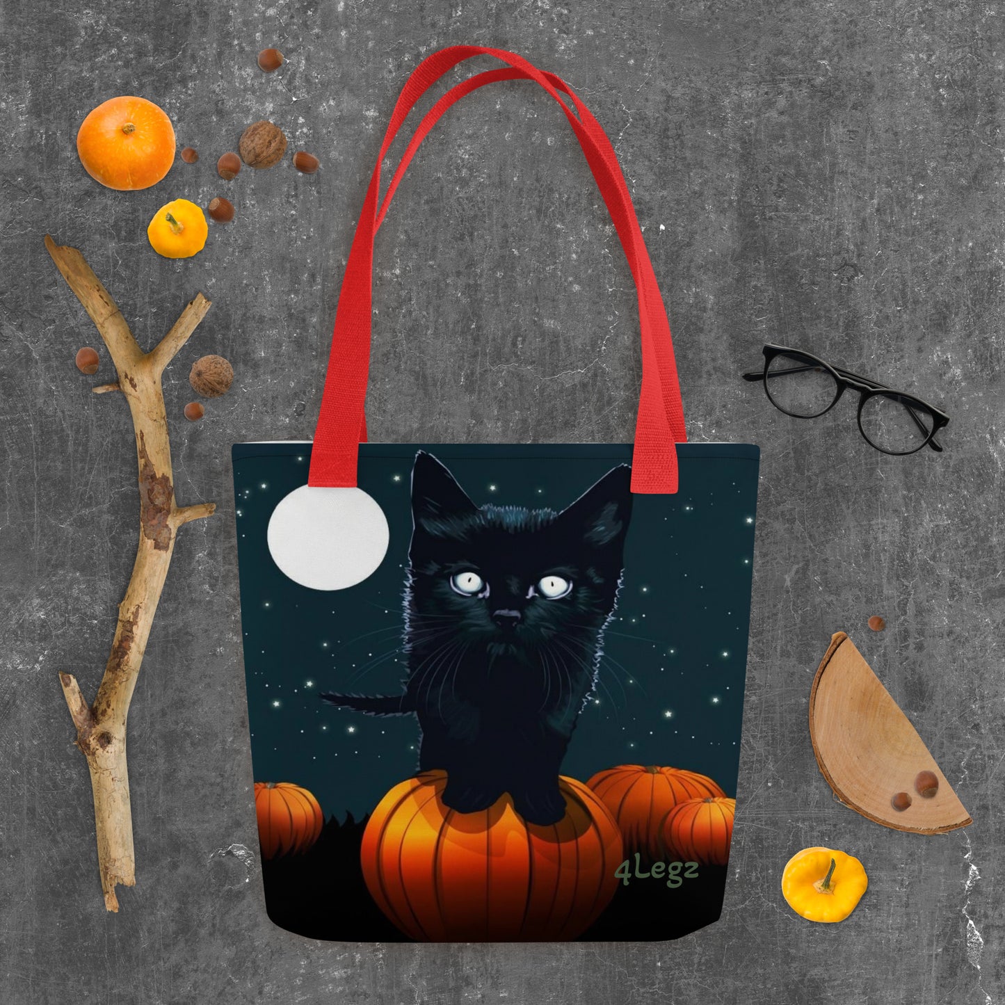 Pumpkin Cat Tote bag