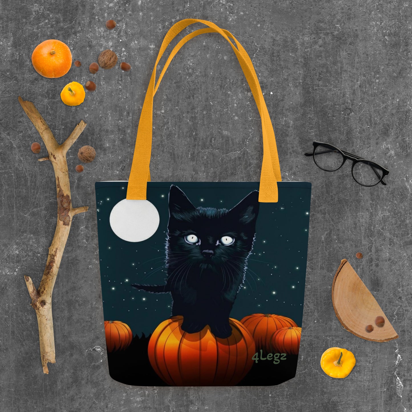 Pumpkin Cat Tote bag