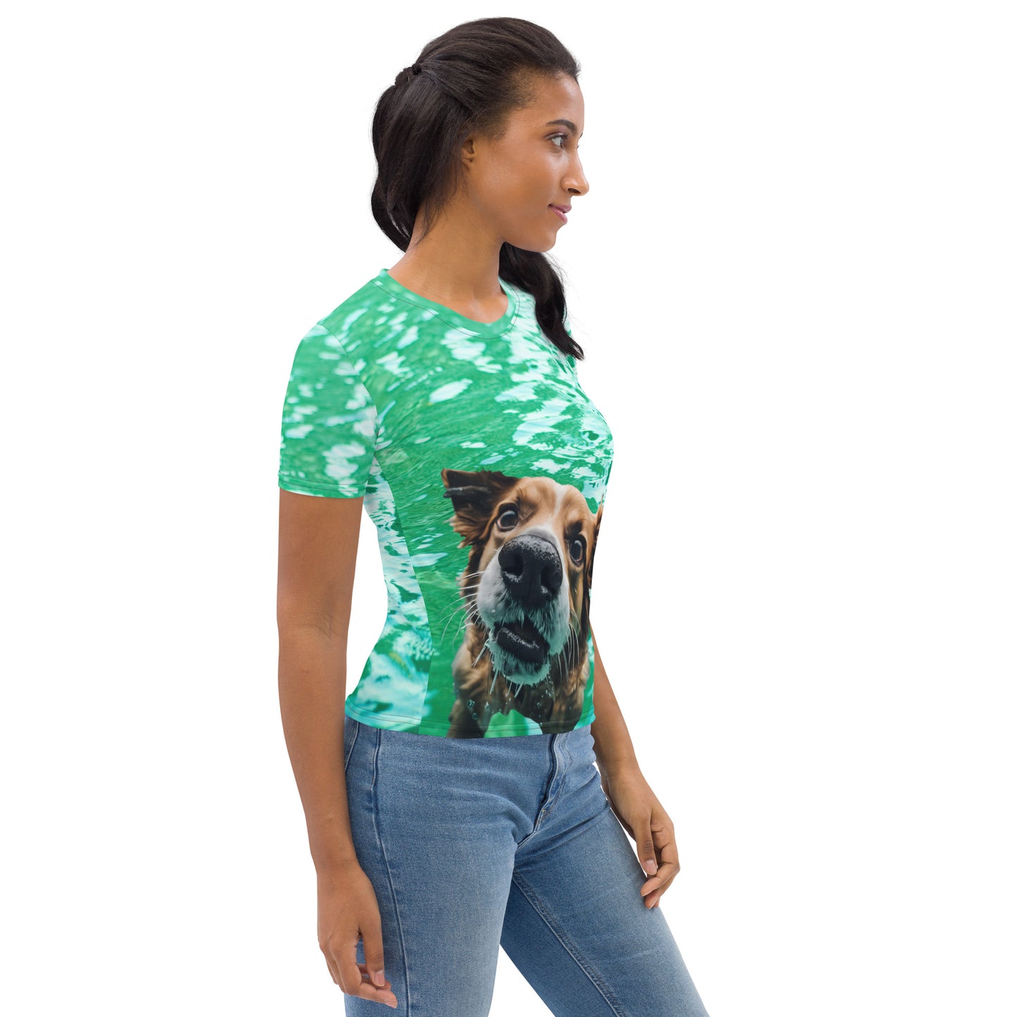Summer Dog swimming Women's T-shirt