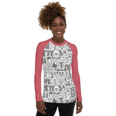 Love Pets Pink Rash Guard for Women - 4Legz