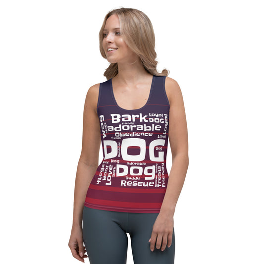 Dog Words Sublimation Cut & Sew Tank Top