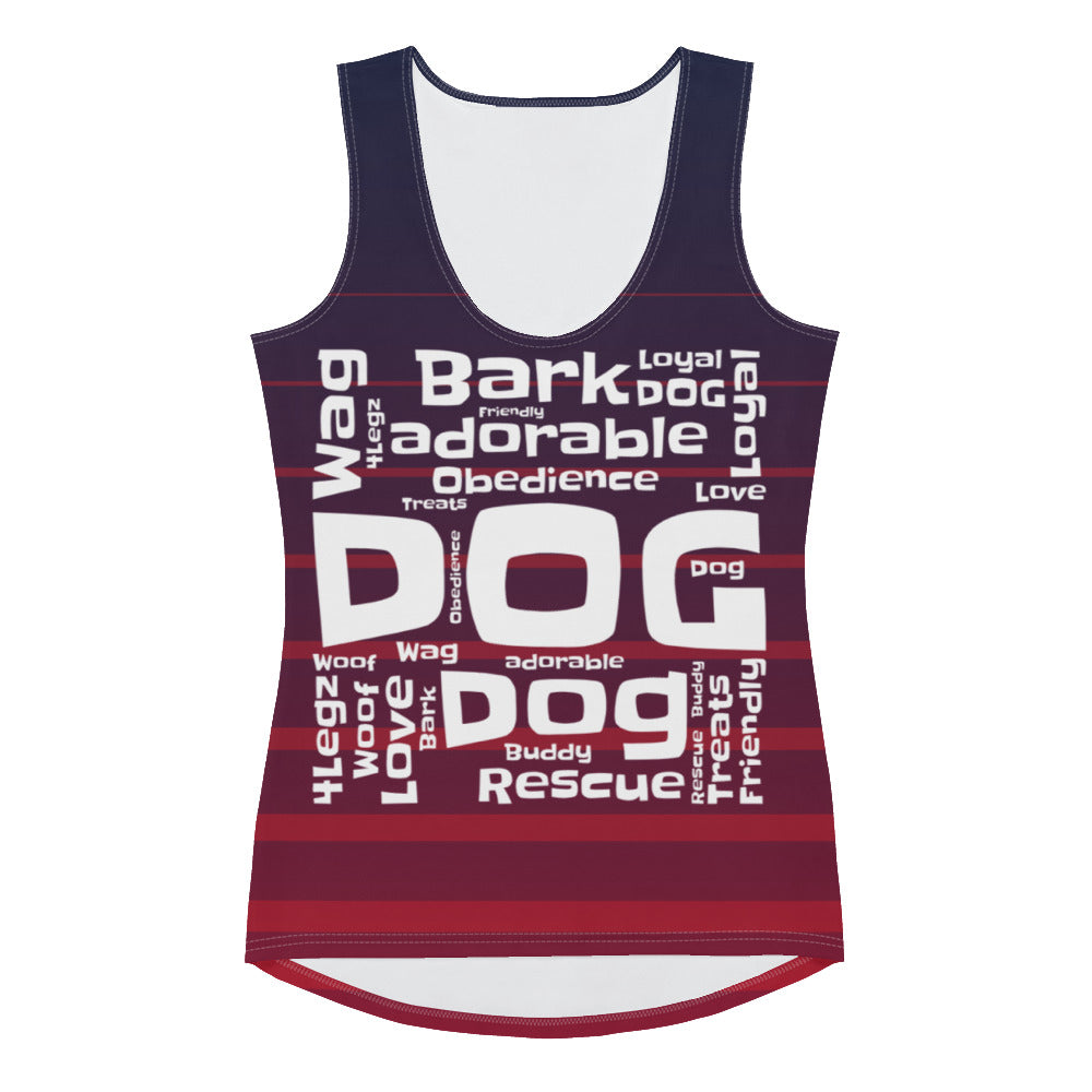 Dog Words Sublimation Cut & Sew Tank Top