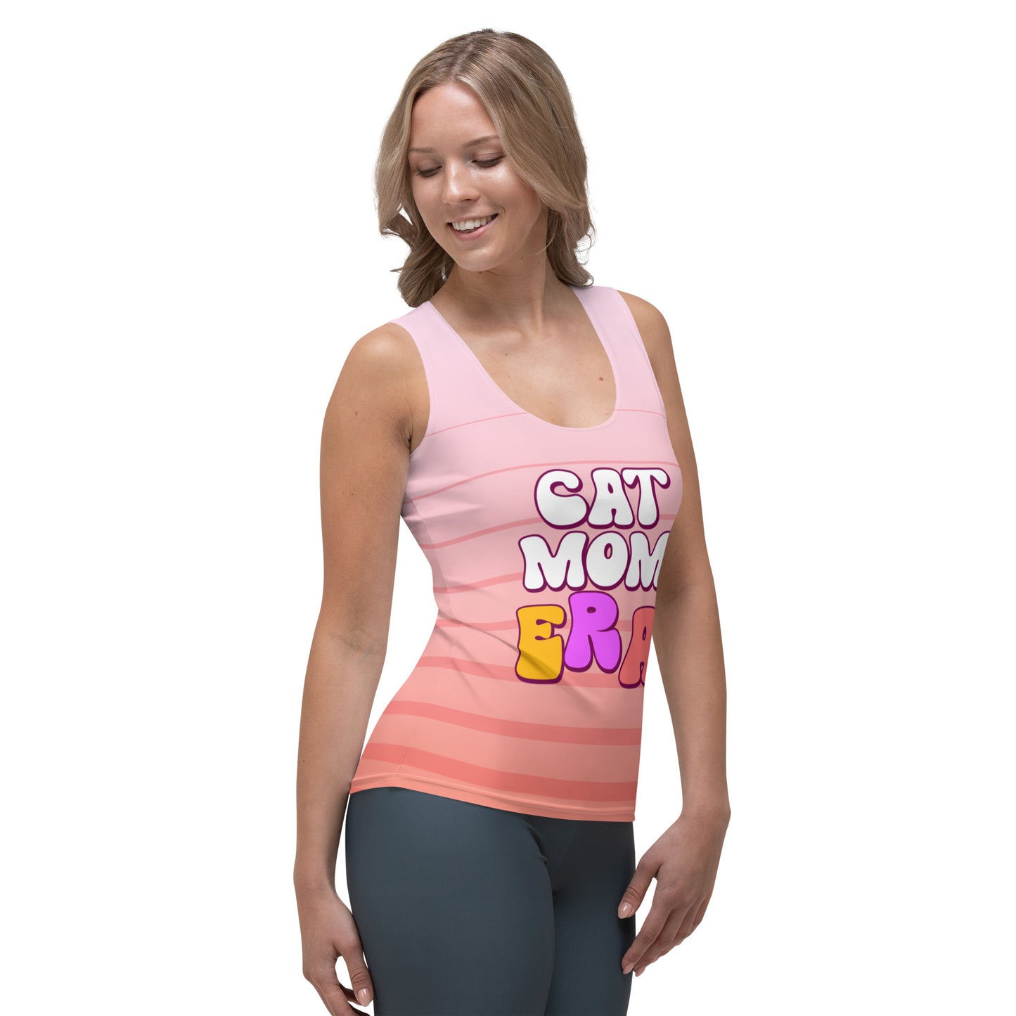 Cat Mom Era Sublimation Cut & Sew Tank Top