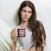 Plaids Dog Words White glossy mug - 4Legz