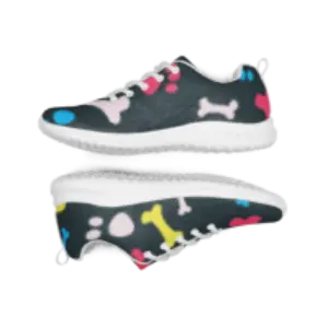 Colorful Paws and Bones Women’s athletic shoes - 4Legz