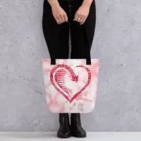 Cat Play on Words with a Red Heart Tote bag - 4Legz