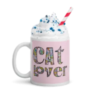 Cat Lover White glossy mug - 4Legz