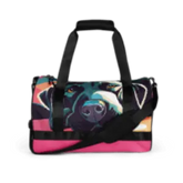 Black Lab Dog All-over print gym bag for both men and women - 4Legz