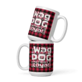 Plaids Dog Words White glossy mug - 4Legz