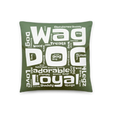 Wag Dog Green Basic Pillow - 4Legz