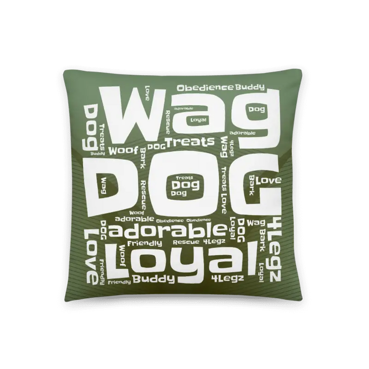 Wag Dog Green Basic Pillow - 4Legz