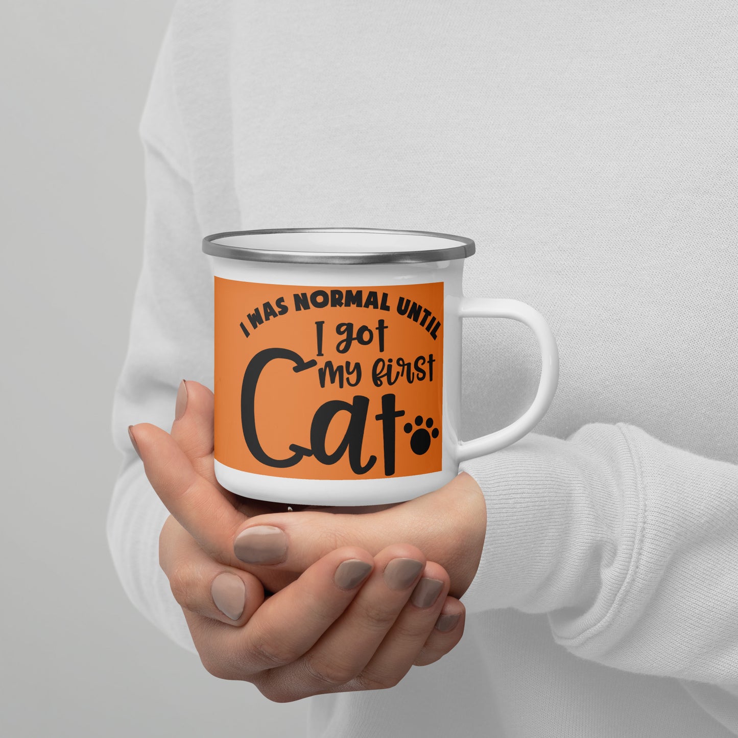 First Cat Enamel Mug