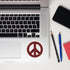 Peace with Cat Words Bubble-free stickers - 4Legz