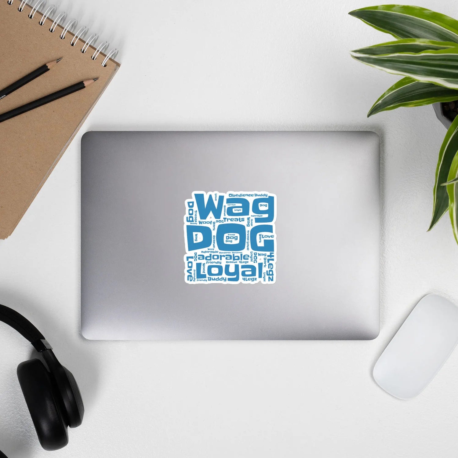Wag Dog Loyal Blue Bubble-free stickers - 4Legz