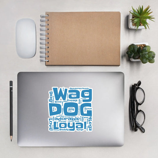 Wag Dog Loyal Blue Bubble-free stickers - 4Legz
