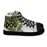 Dog Tennis Ball High Top Shoes for Men – Stylish Canvas Sneakers - 4Legz