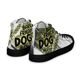 Dog Tennis Ball High Top Shoes for Men – Stylish Canvas Sneakers - 4Legz