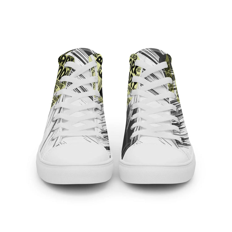 Dog Tennis Ball High Top Shoes for Men – Stylish Canvas Sneakers - 4Legz