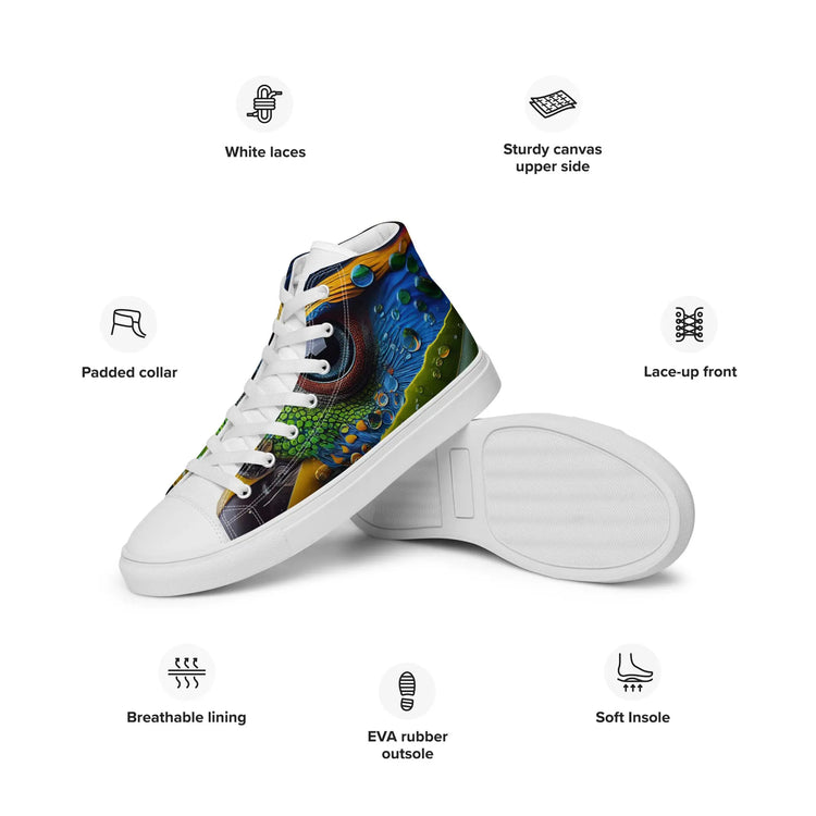 Parrot High Top Canvas Shoes for Men: Style and Comfort Combined - 4Legz
