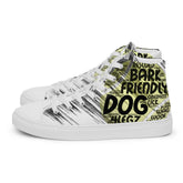 Dog Tennis Ball High Top Shoes for Men – Stylish Canvas Sneakers - 4Legz