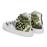 Dog Tennis Ball High Top Shoes for Men – Stylish Canvas Sneakers - 4Legz